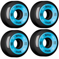 Bones Wheels 100s #10 Black / Blue Skateboard Wheels - 53mm 100a (Set of 4)