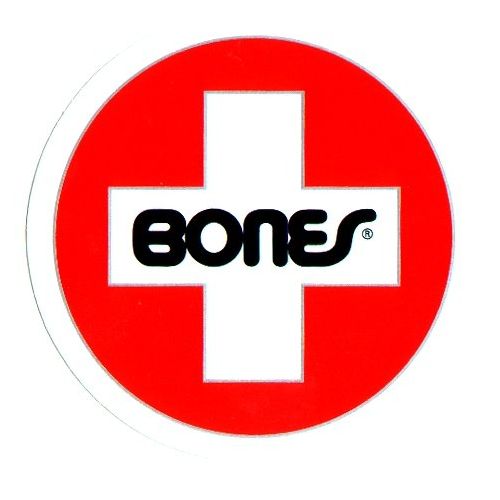  Bones Wheels Bones Swiss Bearings Skateboard Sticker - 8cm wide - Brand New skate board sk8