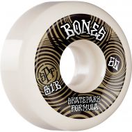 Bones Wheels SPF P5 Ripples White/Gold Skateboard Wheels - 60mm 81b (Set of 4)