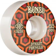 Bones Wheels STF V1 Retros White/Red Skateboard Wheels - 53mm 103a (Set of 4)