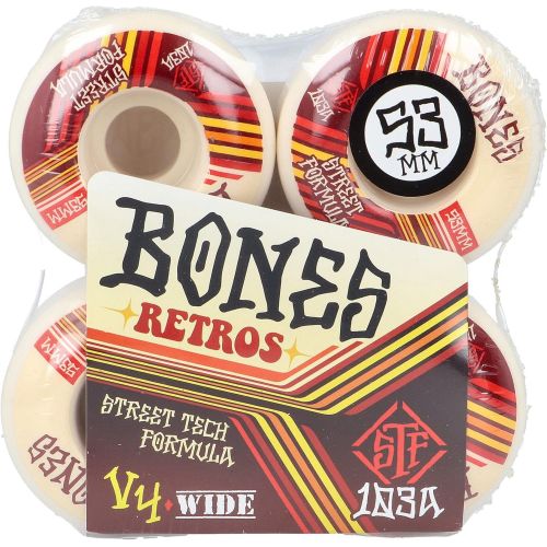  Bones Wheels STF Retros 103a V4 Wide Skateboard Wheels