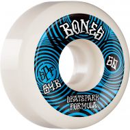 Bones Wheels SPF P5 Ripples White/Blue Skateboard Wheels - 60mm 84b (Set of 4)