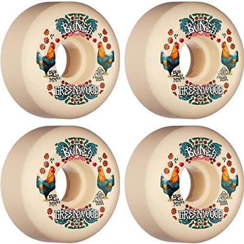  Bones Wheels Nate Greenwood STF V5 Decoupe Skateboard Wheels - 52mm 99a (Set of 4), Multi