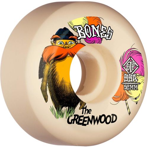  BONES WHEELS The Greenwood ? 52mm ? STF 99A ? Sidecut, White, WPCANG0065299A4, WPCANG0065299A4, WPCANG0065299A4, WPCANG0065299A4