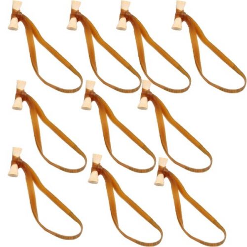  BongoTies Standard All Natural Reusable Cable Tie Wraps - 10-Pack
