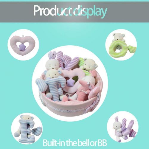 Bongoli&Bongsuni Baby Crib Musical Mobile Decoration Newborn Gift 35 Tunes Plush Musical Mobile (Bear Rabbit Hand Ring)