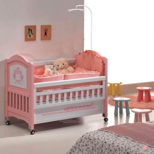  Bongoli&Bongsuni B&B 26 inch Baby Crib Mobile Bed Bell Holder Music Box Holder Arm Bracket Baby Bed Stent Set...