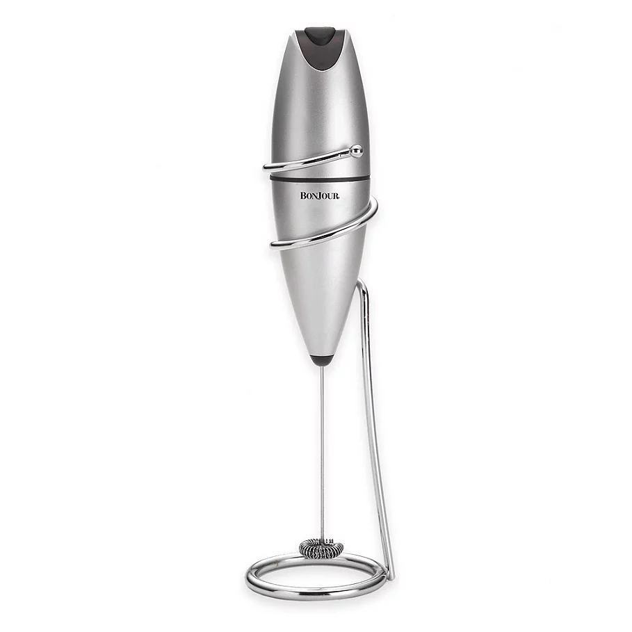  Bonjour BonJour Stainless Steel Oval Frother with Stand