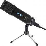 Bonke Upgraded USB Microphone for Computer, Mic for Gaming, Podcast, LiveStreaming, YouTube Recording, Karaoke on PC, Plug & Play, with Adjustable Metal Tripod Stand, for Windows macOS,