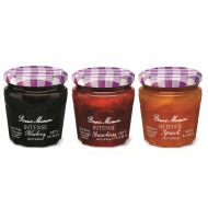 Bonne Maman Intense Fruit Spread, Strawberry/blueberry/apricot, 8.2 Ounce (Pack of 6)