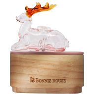 Essential Oil Nebulizing Diffuser  Bonnie House Aromatherapy Pure & Organic Essential Oils Nebulizer with Christmas Reindeer, Adjustable Function, Wood & Glass, No Plastic, No Wat
