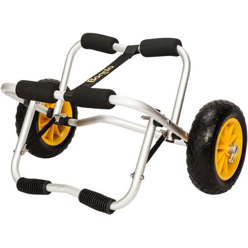  [아마존베스트]Bonnlo CART-Canoe Kayak Boat Carrier Tote Trolley Transport with PU Solid Tires Wheel Yellow