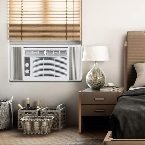  Bonnlo 5000 BTU Air Conditioner Window Unit, Energy Saving Room Air Conditioner, AC Unit with Mechanical Controls, Ideal for Rooms up to 150 Square Feet, 115V/60Hz, White