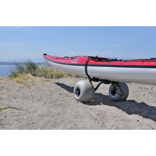  Bonnlo Seattle Sports BigSand Surfer Center Kayak Carrier Cart Dolly with Beach Ballon Tires for Sand - 150lb Capacity