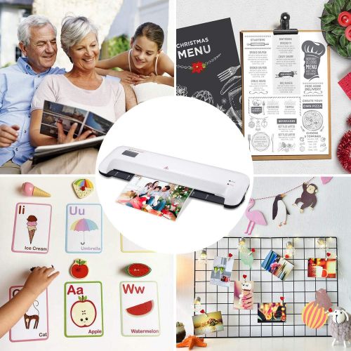  [아마존 핫딜] Bonsaii 13-inch Laminator with Quick 3-Minute Warm-up, 300mm/min Speed with 2 Rollers Both Hot and Cold, Max 330mm(A3 Size) Width for Documents, Photos, Cards with Release Switch,