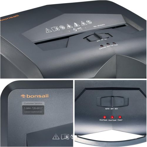  [아마존 핫딜] Bonsaii EverShred C149-C 18-Sheet Heavy Duty Cross-Cut Paper/CD/Credit Card Shredder with 6 Gallon Pullout Basket and 4 Casters, 60 Minutes Running Time, Black