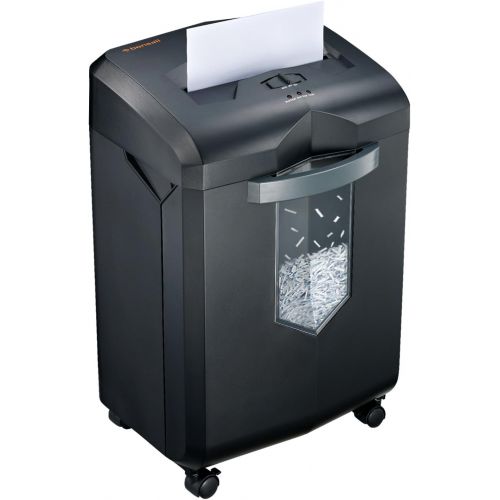  [아마존베스트]Bonsaii EverShred C149-C 18-Sheet Heavy Duty Cross-Cut Paper/CD/Credit Card Shredder with 6 Gallon Pullout Basket and 4 Casters, 60 Minutes Running Time, Black