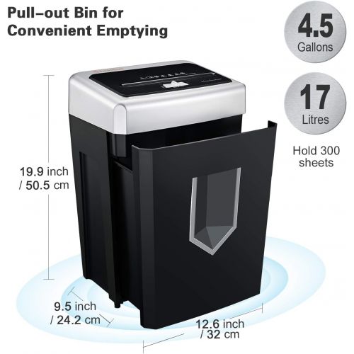  [아마존베스트]Bonsaii EverShred 14-Sheet Cross-Cut Heavy Duty Paper Shredder with 30 Minutes Continuous Running time (C169-B)