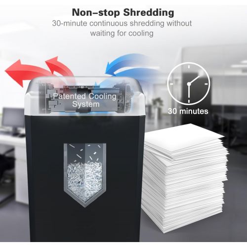  [아마존베스트]Bonsaii EverShred 14-Sheet Cross-Cut Heavy Duty Paper Shredder with 30 Minutes Continuous Running time (C169-B)