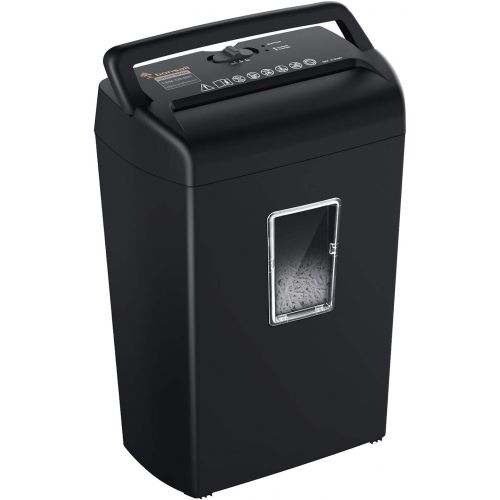  [아마존베스트]Bonsaii 10-Sheets Cross-Cut Paper and Credit Card Shredder with 5.5 Gallons Wastebasket Capacity and Transparent Window, Black (C209-D)