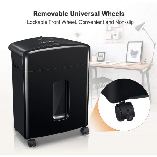  [아마존베스트]Bonsaii 12-Sheet Cross-Cut Paper, CD/DVD, and Credit Card Shredder with 3.5-gallons Pullout Basket, Black (C220-A)