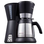 Bonsenkitchen Programmierbare Kaffeemaschine mit 8-10 (1.2L) Tassen Thermoskanne, Thermische Edelstahl Filterkaffeemaschine, Wasserstandsanzeige und Tropfschutzsystem (CM8761)