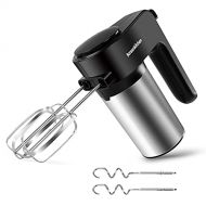 Bonsenkitchen Hand Mixers Electric, 6-Speed 250W Handheld Mixer, Powerful Kitchen Hand Held Mixers with Dough Hooks and Beaters for Baking, Cookies, Dough Batters, Cream, Lightweight Mixing Egg