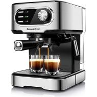 Bonsenkitchen Espresso Machine 15 Bar Coffee Machine With Foaming Milk Frother Wand, 850W High Performance No-Leaking 1.5 Liters Removable Water Tank Coffee Maker For Espresso, Cappuccino, Latte