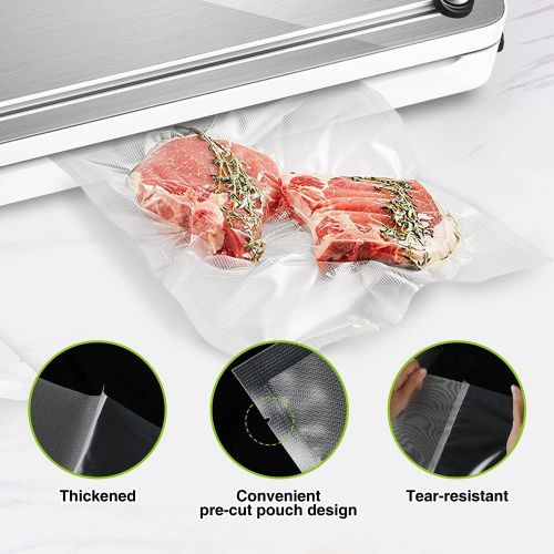  [아마존베스트]Bonsenkitchen Professional Vacuum Bag for Vacuum Sealer and Food Vacuum Sealer, Boil-Proof, Sous Vide