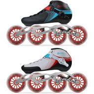Bont Skates - Inline Speed Skating Racing Skates - GT4 Skate Boots + 6061 Frame + Elemental Wheels + ABEC5 Bearings