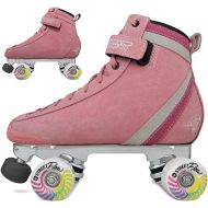 Bont Parkstar Pink Suede Professional Roller Skates for Park Ramps Bowls Street for Men - Women - Boys - Girls rollerskates for Outdoor and Indoor Skating