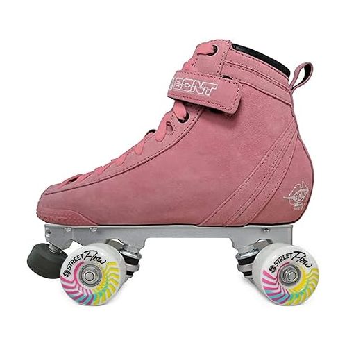  Bont Parkstar Pink Suede Professional Roller Skates for Park Ramps Bowls Street for Men - Women - Boys - Girls rollerskates for Outdoor and Indoor Skating