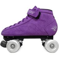 Bont Skates - Prostar Purple Suede Professional Roller Skates with Glow Light Up Led Wheels - Indoor and Outdoor - Roller Skates for Women - Girls - Ladies rollerskates