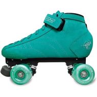 Bont Skates - Prostar Soft Teal Suede Professional Roller Skates with Glow Light Up Led Wheels - Indoor and Outdoor - Roller Skates