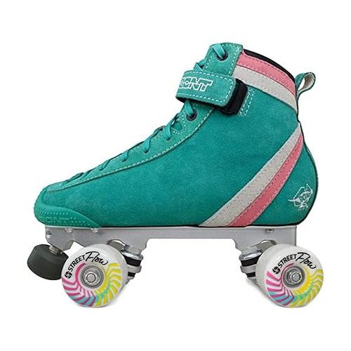  Bont Parkstar Soft Teal Suede Roller Skates for Park Ramps Bowls Street - Rollerskates for Outdoor and Indoor Skating