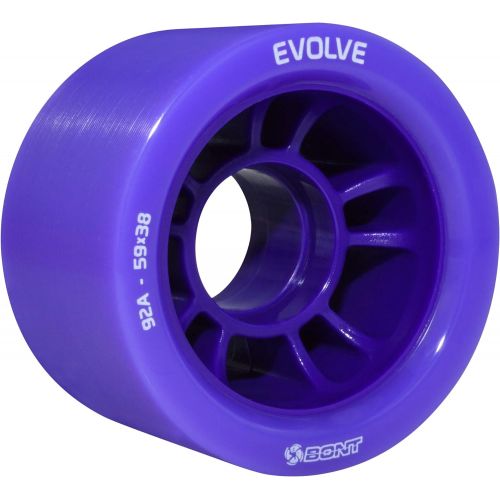  Bont Skates | Evolve Roller Derby Skate Wheel | Indoor Quad Skating | Set of 4