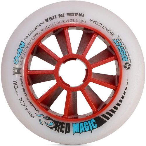  Bont Skates - Red Magic Inline Speed Skate Wheels - Road or Track Skating