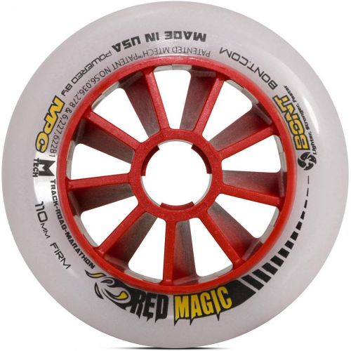  Bont Skates - Red Magic Inline Speed Skate Wheels - Road or Track Skating