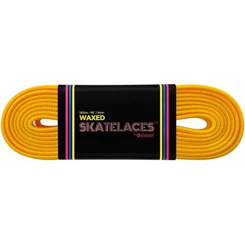  Bont Skates Waxed Laces - 6mm & 8mm - 47 71 79 96 108 - Bumblebee Yellow