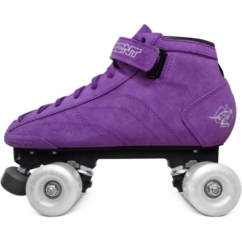  Bont Skates - Prostar Purple Suede Roller Skates with Glow Light Up Led Luminous Wheels - Indoor and Outdoor - Roller Skates for Women - Girls - Ladies rollerskates