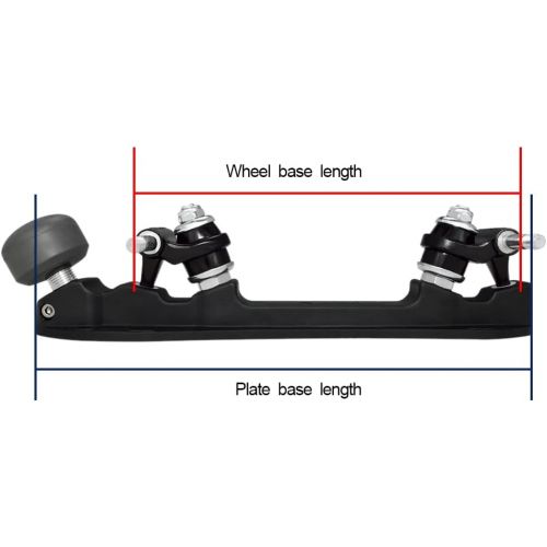  Bont Skates - Prodigy Roller Skating Plate - Derby Quad Recreational Dance - 20 Degree Action - Pair