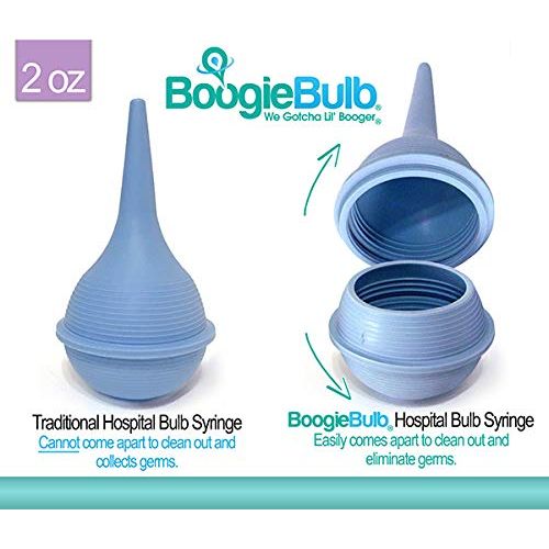  BoogieBulb Baby Nasal Aspirator and Booger Sucker for Newborns Toddlers & Adult - BPA Free - Blue...