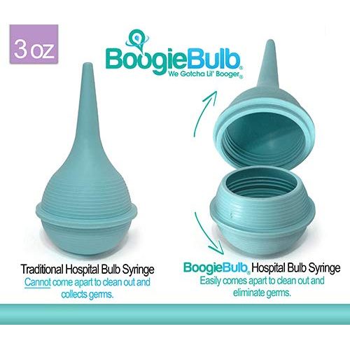 BoogieBulb Baby Nasal Aspirator and Booger Sucker for Newborns Toddlers & Adult - BPA Free - Blue...