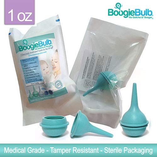  BoogieBulb Baby Nasal Aspirator and Booger Sucker for Newborns Toddlers & Adult - BPA Free - Blue...