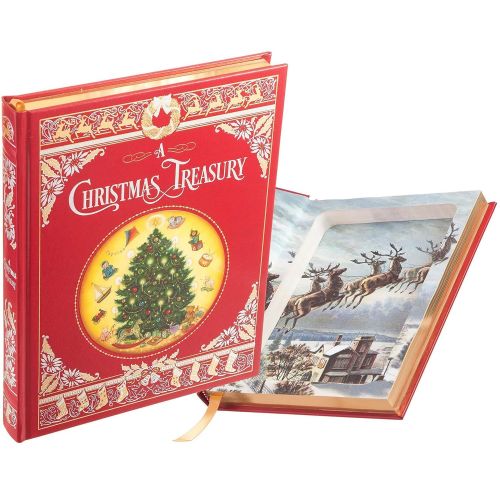  BookRooks Hollow Book Safe - A Christmas Treasury (Leather-bound)