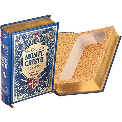  BookRooks Real Hollow Book Safe - The Count of Monte Cristo by Alexandre Dumas (Leather-bound) (Magnetic Closure)