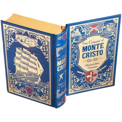  BookRooks Real Hollow Book Safe - The Count of Monte Cristo by Alexandre Dumas (Leather-bound) (Magnetic Closure)