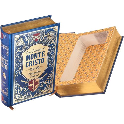  BookRooks Real Hollow Book Safe - The Count of Monte Cristo by Alexandre Dumas (Leather-bound) (Magnetic Closure)