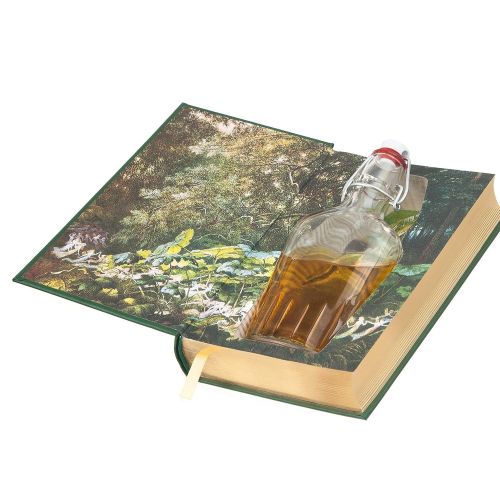  BookRooks Flask Hollow Book - Irish Fairy and Folk Tales (Leather-bound) (Magnetic Closure)