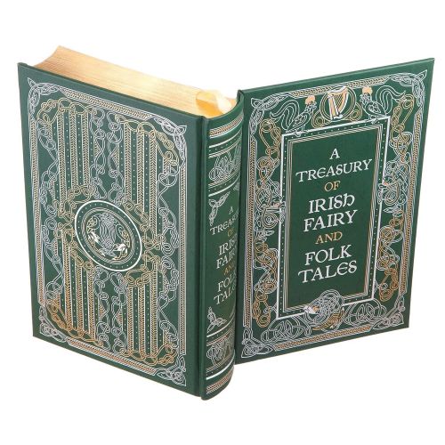  BookRooks Flask Hollow Book - Irish Fairy and Folk Tales (Leather-bound) (Magnetic Closure)